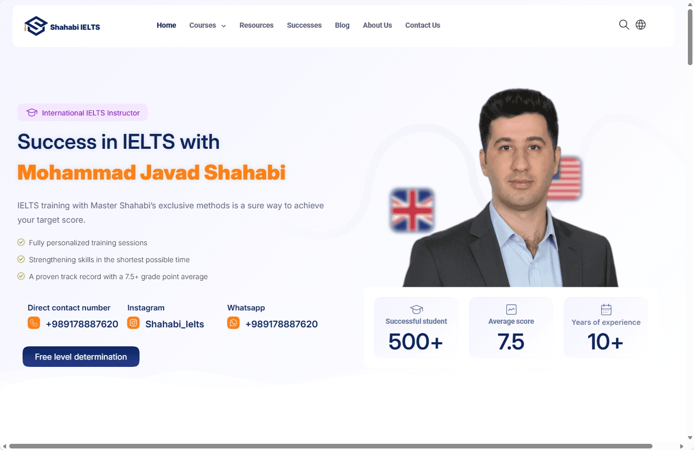 Shahabi IELTS project preview